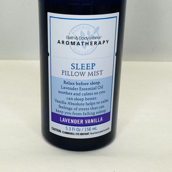 Bath & Body Works Aromatherapy SLEEP Lavender Vanilla Pillow Mist 5.3 fl oz NEW - Picture 3 of 6